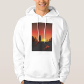 Sunset Cowboy Mannen Hoodie (Voorkant)