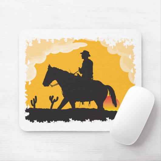 Sunset Cowboy Muismat (Met muis)