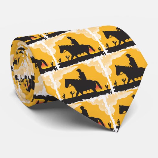 Sunset Cowboy Stropdas (Opgerold)