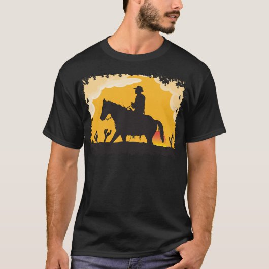 Sunset Cowboy T-shirt (Voorkant)