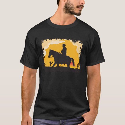 Sunset Cowboy T-shirt (Voorkant)