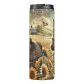 Sunset Cowgirl in bloei Thermosbeker (Achterkant)