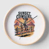 Sunset Cowgirl Skeleton Riding Horse (Voorkant)