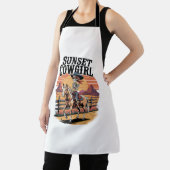 Sunset Cowgirl Skeleton Riding Horse Schort (Insitu)