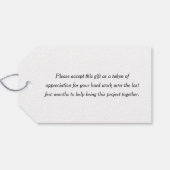 Sunset Crane | Bouwnijverheid bedankt Cadeaulabel (Achterkant Horizontaal)