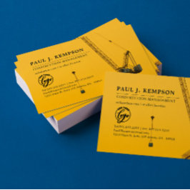 Sunset Crane | Minimale bouw Visitekaartje