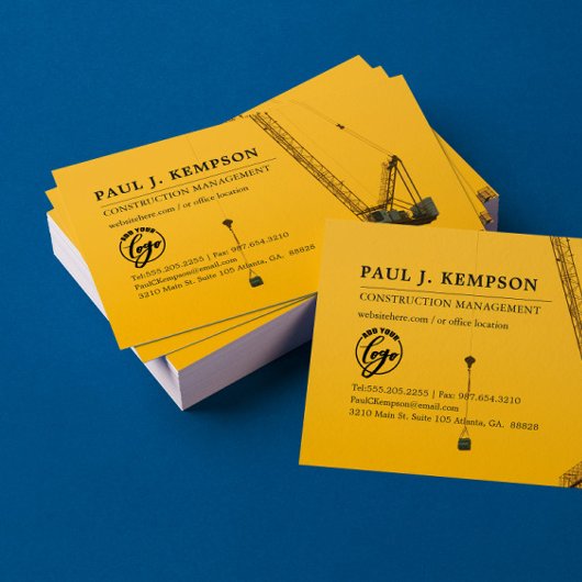 Sunset Crane | Minimale bouw Visitekaartje