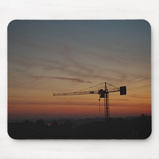 Sunset Crane Mousepad Muismat (Voorkant)