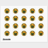 Sunset Crater Arizona Hiking Vierkante Sticker (Vel)
