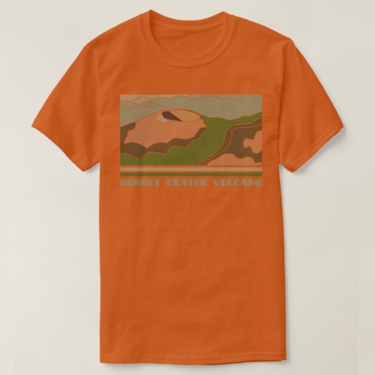 Sunset Crater Volcano Nationaal Monument Natuur Lo T-shirt (Design voorkant)