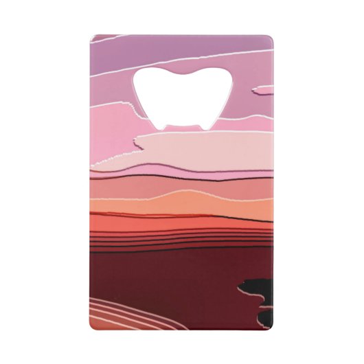 SUNSET CREDITKAART FLESSENOPENER (Voorkant)