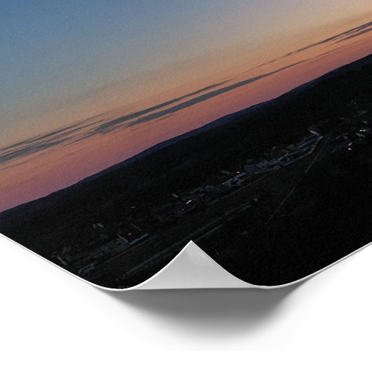 Sunset Crescent Moon Kenilworth Poster (Hoek)