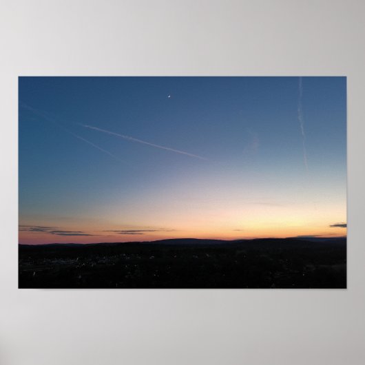 Sunset Crescent Moon Kenilworth Poster (Voorkant)