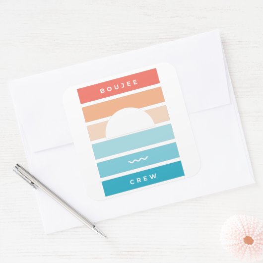 Sunset Crew 6 Pack sticker (Envelop)