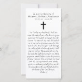 Sunset Cross Prayer Memorial Bladwijzer (Achterkant)