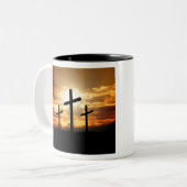 Sunset Cross Tweekleurige Koffiemok (Voorkant links)