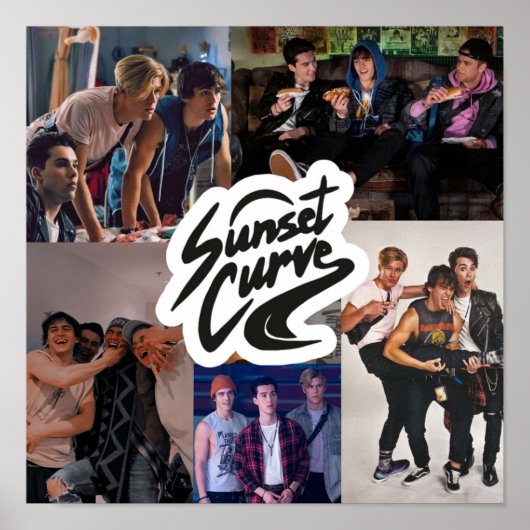 Sunset Curve Collage van JATP Poster (Voorkant)