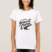 Sunset Curve Funny Summer Design 2020 T-shirt (Voorkant)