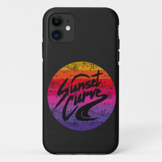 Sunset Curve retro-ontwerp Case-Mate iPhone Case