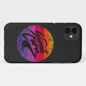 Sunset Curve retro-ontwerp Case-Mate iPhone Case (Achterkant (horizontaal))