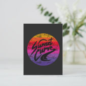 Sunset Curve retro-ontwerp Feestdagenkaart (Staand voorkant)
