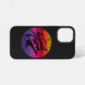 Sunset Curve retro ontwerp iPhone Hoesje (Achterkant horizontaal)