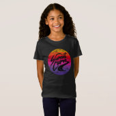Sunset Curve retro-ontwerp T-shirt (Voorkant volledig)