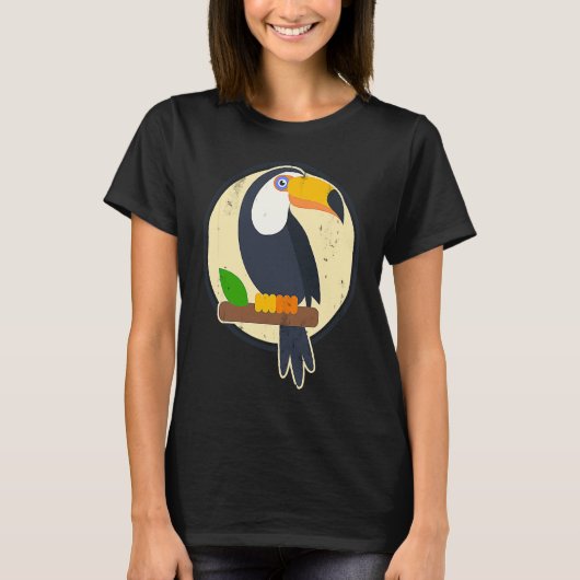 Sunset Cute Bird Animals Exotic Plants Nature Bird T-shirt (Voorkant)