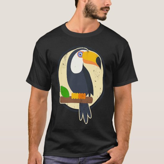 Sunset Cute Bird Animals Exotic Plants Nature Bird T-shirt (Voorkant)