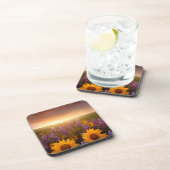 Sunset Daisies Drankjes Onderzetter (Rechterzijde)