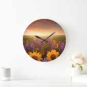 Sunset Daisies Grote Klok (Huis)