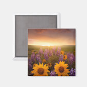 Sunset Daisies Magneet (Voorkant / Achterkant)