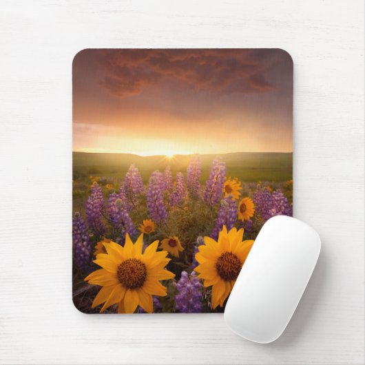 Sunset Daisies Muismat (Met muis)