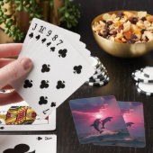 Sunset Dance: Dolfijnen in harmonie Pokerkaarten (Insitu)
