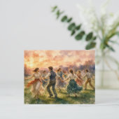 Sunset Dance Gathering, Briefkaart (Staand voorkant)