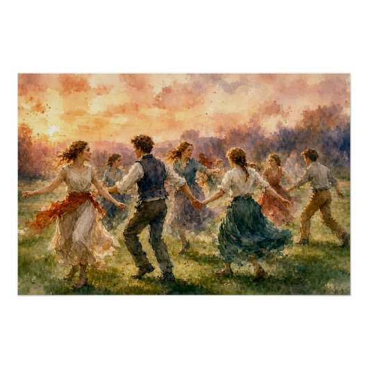 Sunset Dance Gathering, Perfect Poster (Voorkant)