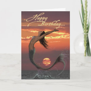 Sunset Dance Happy verjaardagskaart Kaart