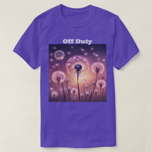 Sunset Dandelion Off Duty T-shirt (Design voorkant)