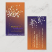 Sunset Dandelion Uniek professioneel Visitekaartje (Voorkant / Achterkant)