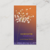 Sunset Dandelion Uniek professioneel Visitekaartje (Voorkant)