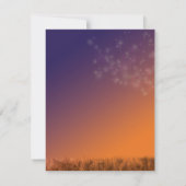 Sunset Dandelions Weddenschap Bedankt (Achterkant)