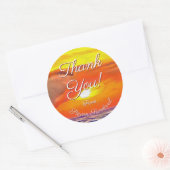 Sunset Dank Je 2443 Ronde Sticker (Envelop)