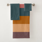 Sunset Dark Blauwgroen Bad Handdoek (Insitu)