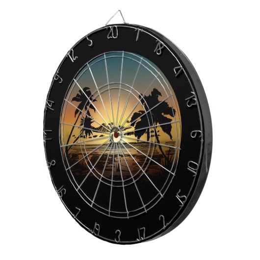 Sunset Dartbord (Voorkant Rechts)