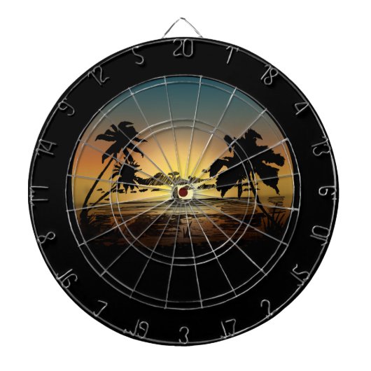 Sunset Dartbord (Voorkant)