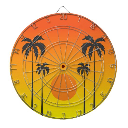 Sunset Dartbord (Voorkant)