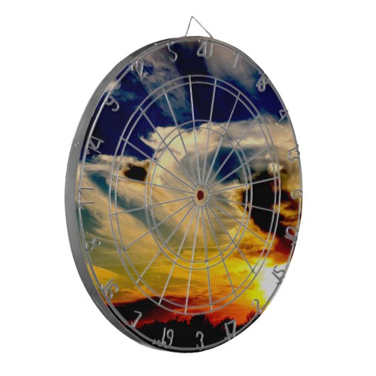 Sunset Dartbord (Voorkant Links)