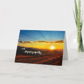 Sunset Deepest Sympathkkaart Bedankkaart (Voorkant)