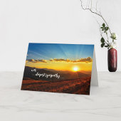 Sunset Deepest Sympathkkaart Bedankkaart