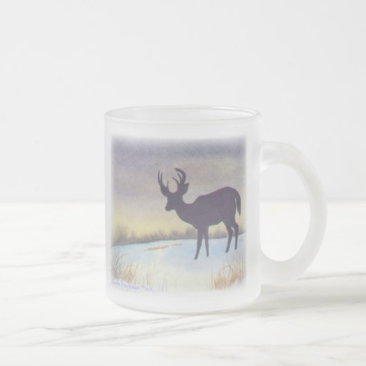 Sunset Deer Design Matglas Koffiemok (Rechts)